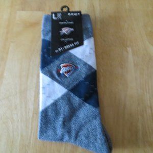 PKWY Men's Oklahoma City Thunder Center Court Socks, L (6-9)